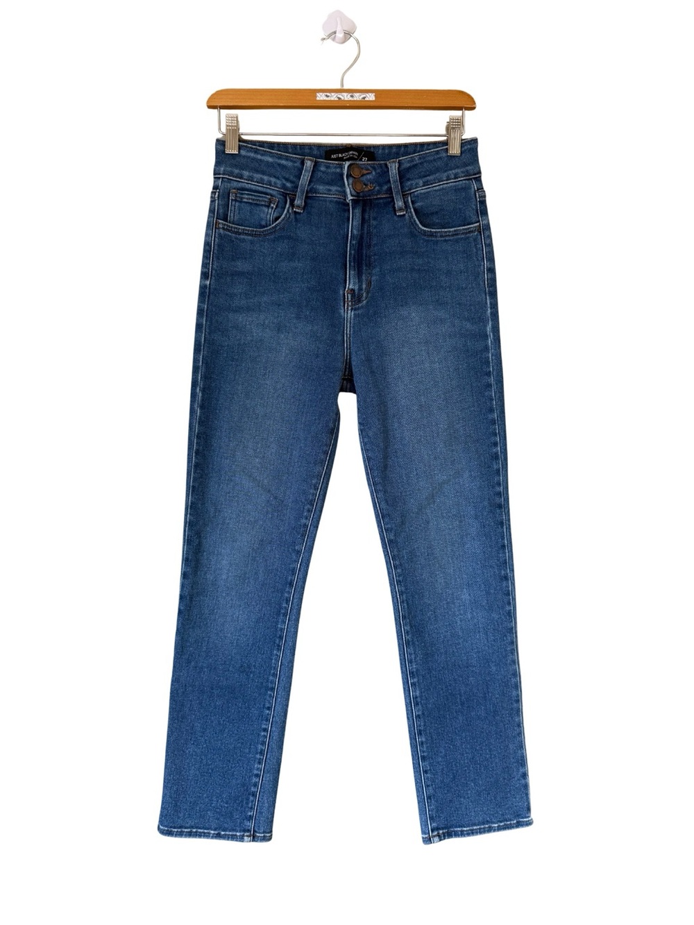 Just Black Denim - The Vinyl Skinny Jeans Size 27